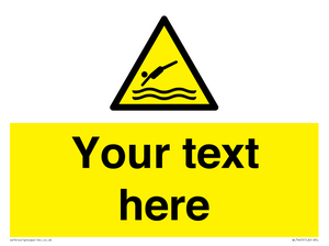 Custom Warning diving area